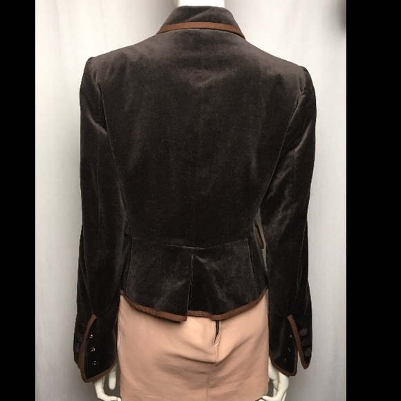 Philosophy Brown Velvet Jacket US 8 - Picture 2 of 6